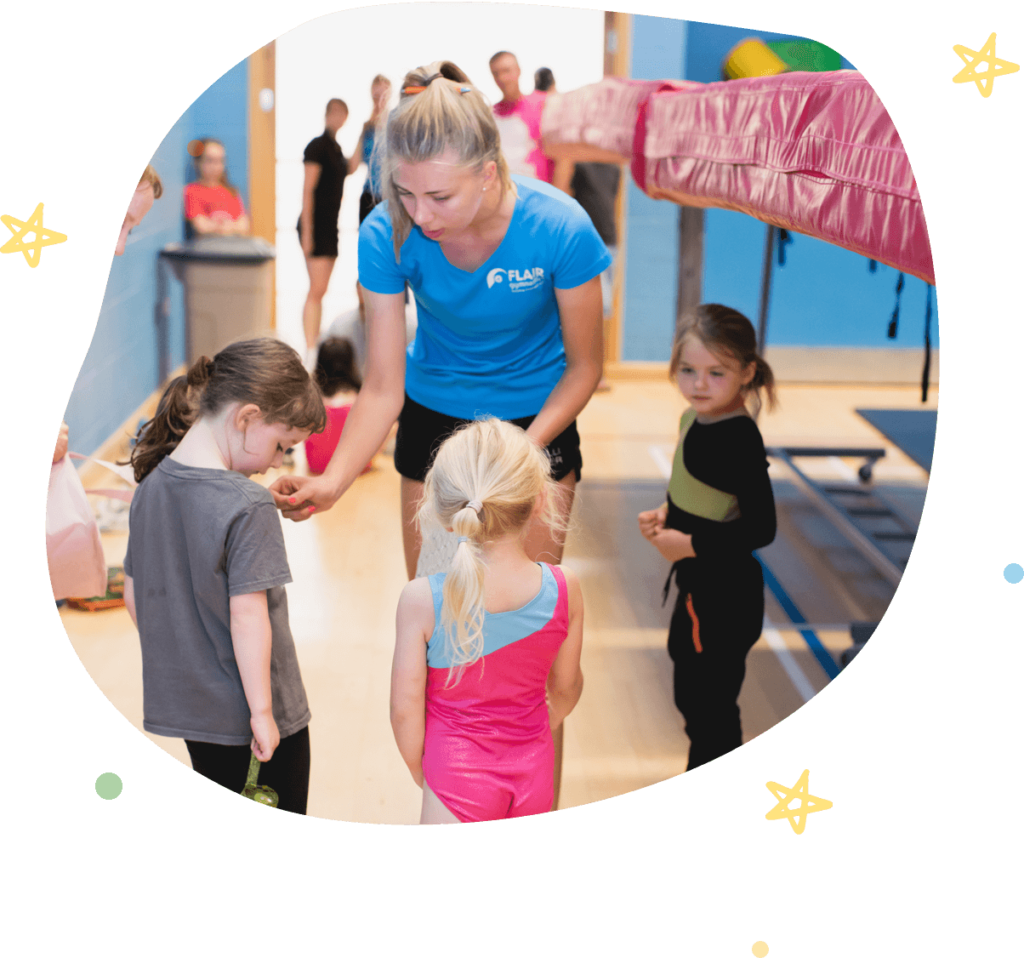 Your child receives a sticker and balloon when they join our Gymnastics club