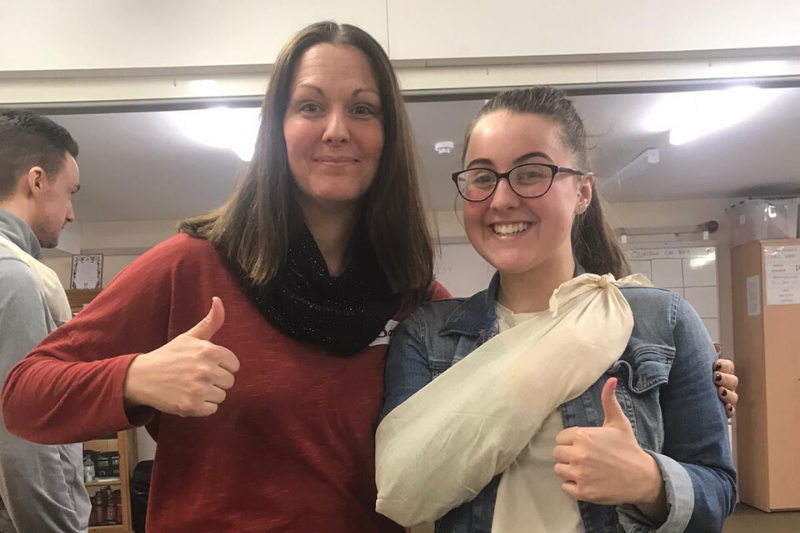 Thumbs Up from Flair Gymnastics coaches at First Aid Course