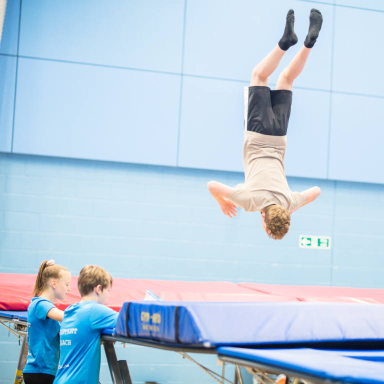 gymnastis, trampolining classes surrey